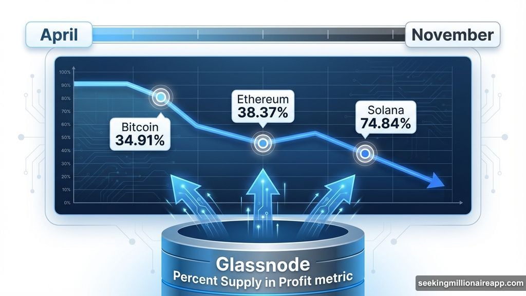 Percent Supply in Profit metric shows seven-month loss highs
