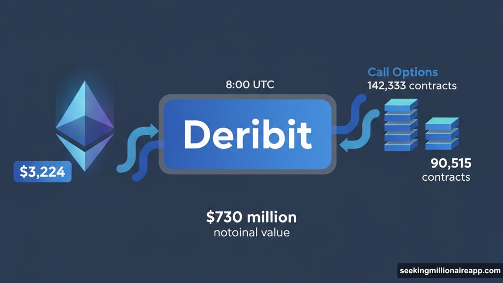 Ethereum options expire on Deribit with heavy call bias