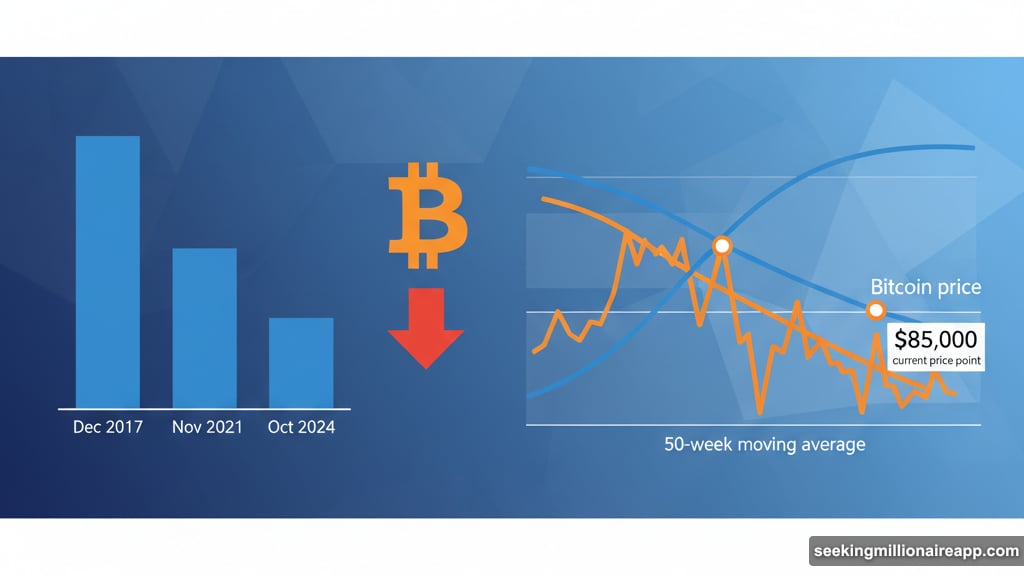 Bitcoin follows predictable four-year pattern with declining cycle peaks