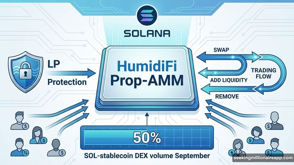HumidiFi generated fifty percent of SOL-stablecoin DEX trading volume