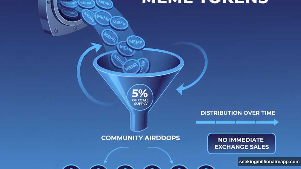 Memecoin reserves entire unlock for community airdrops distributed over time