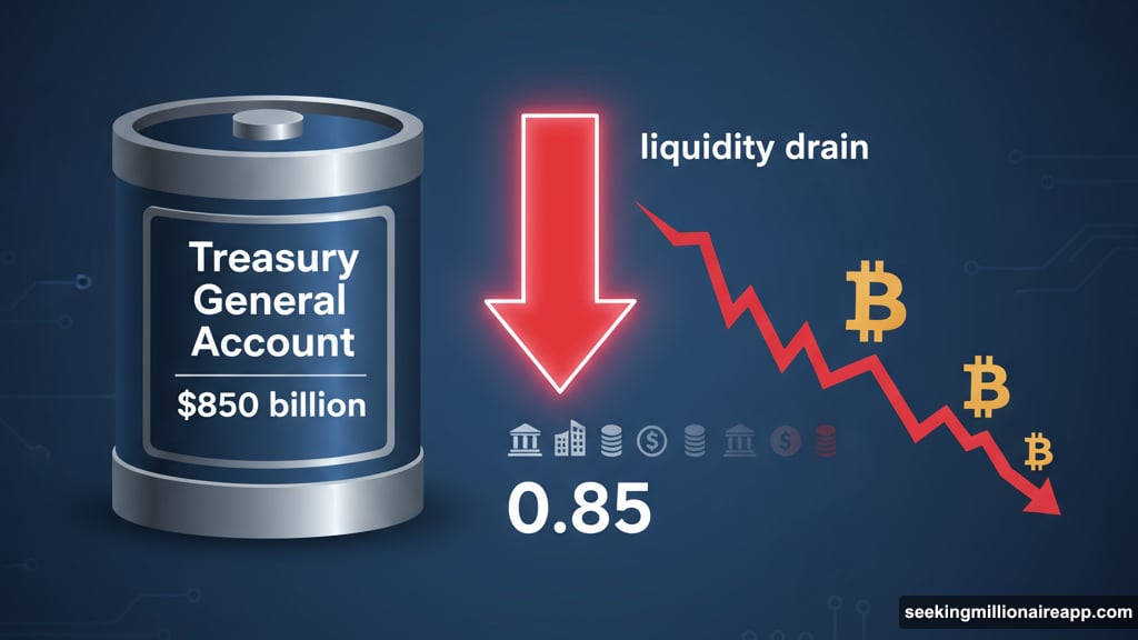 Treasury cash freeze drained Bitcoin and dollar liquidity markets