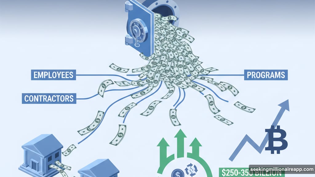 Government spending floods financial system into stablecoin and crypto markets