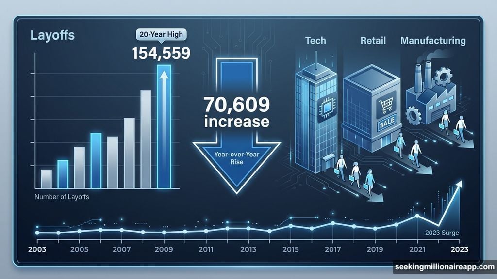 Layoffs jumped to highest level since 2003 in October
