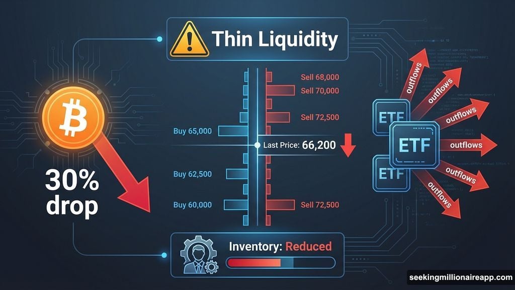 Bitcoin operates in dangerously thin markets after October liquidation shock