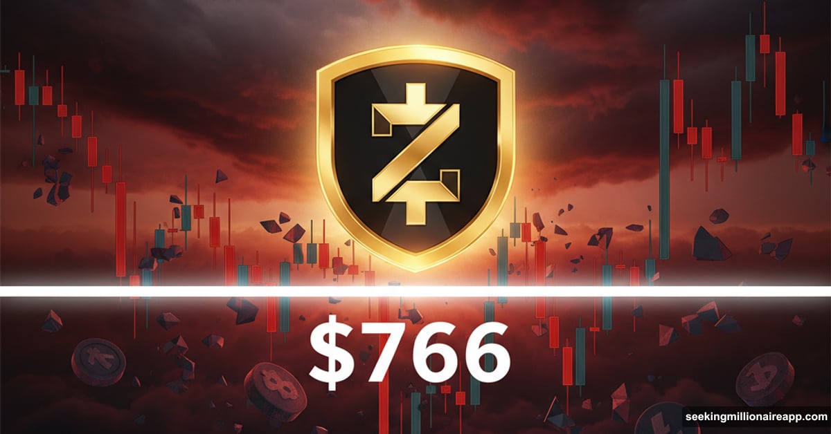 Zcash coin standing strong above critical price level during market crash