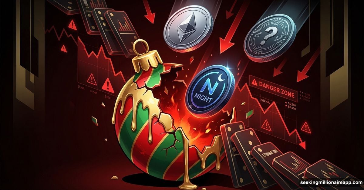 Three altcoin symbols falling into liquidation danger during Christmas crisis