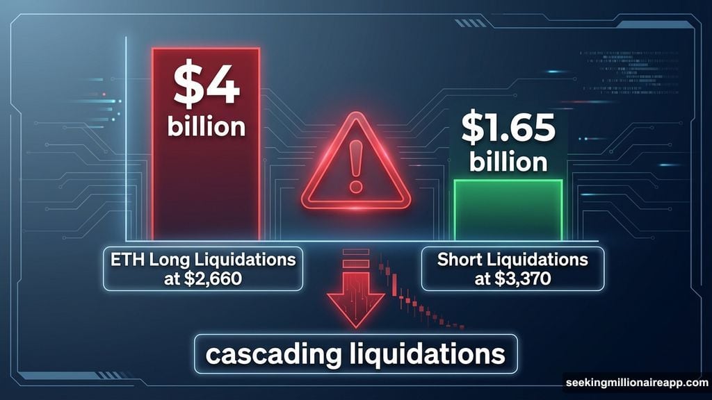 Ethereum liquidation imbalance shows dangerous exposure for long positions