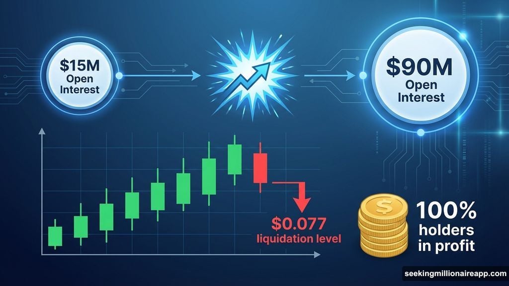 NIGHT token open interest exploded creating profit-taking pressure risk