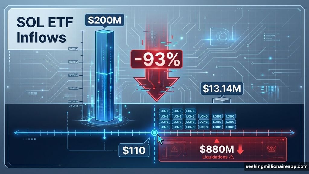 Solana ETF inflows crashed over 93 percent in one week