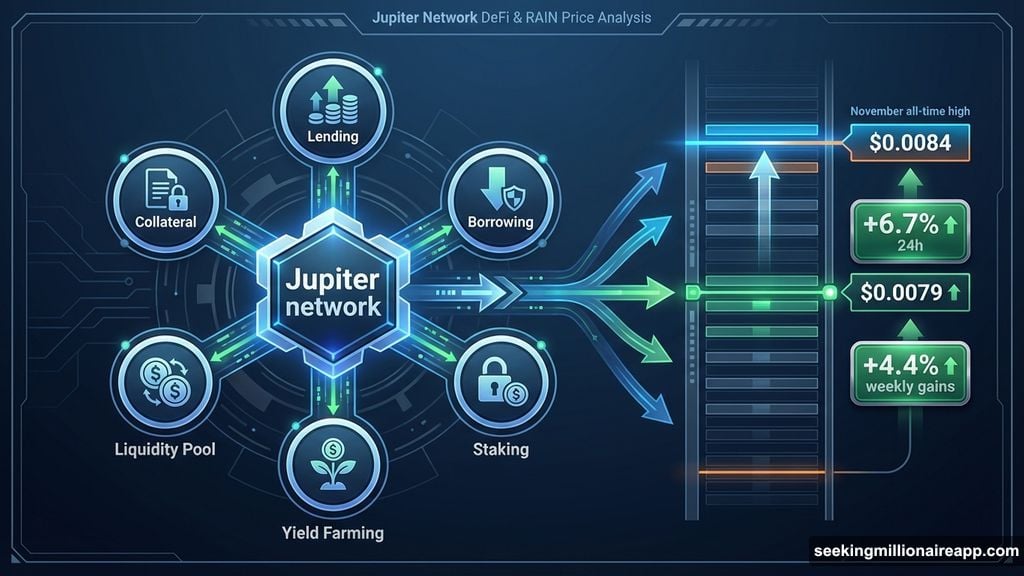 Rain tied to DeFi lending activity within the Jupiter network