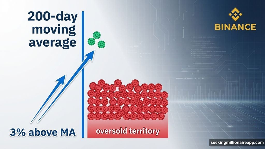 Only 3% of altcoins on Binance trade above 200-day moving average