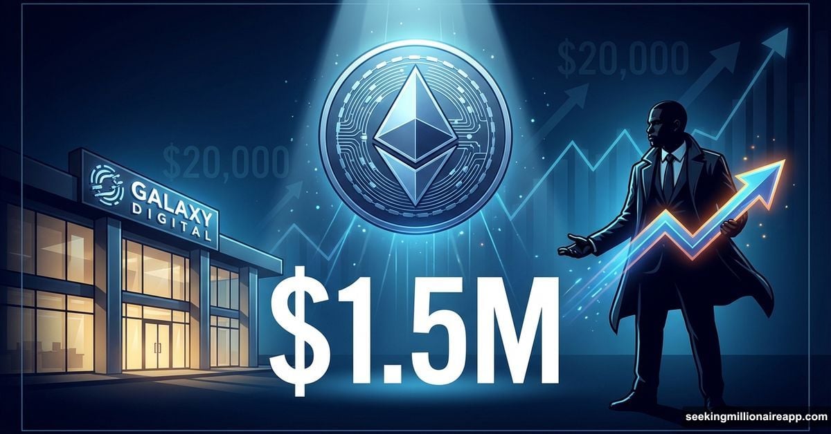 Arthur Hayes transferring Ethereum to Galaxy Digital institutional desk