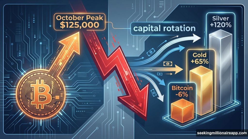Gold and silver outperformed Bitcoin in debasement trade rally