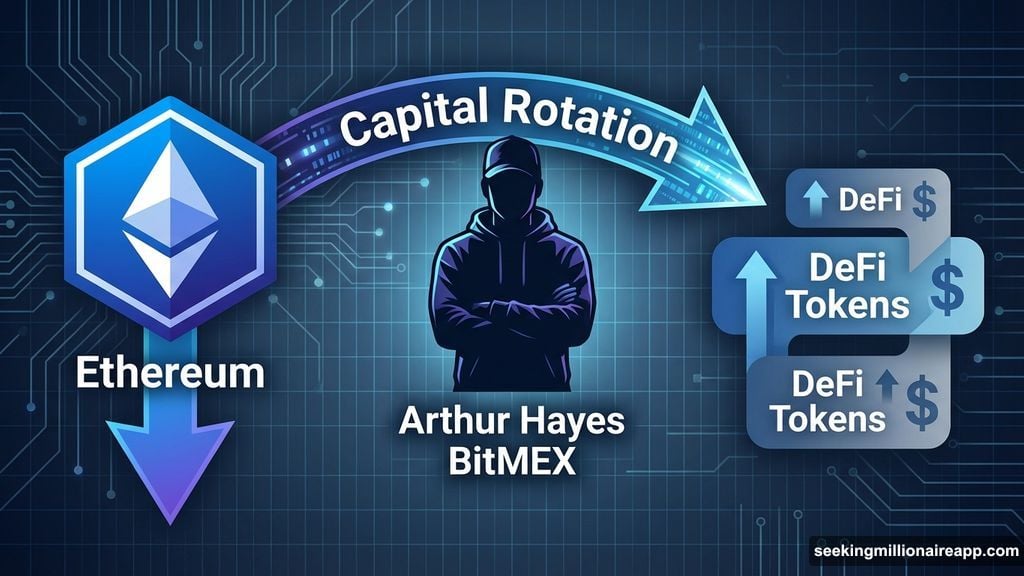 Arthur Hayes rotating capital from Ethereum into DeFi tokens