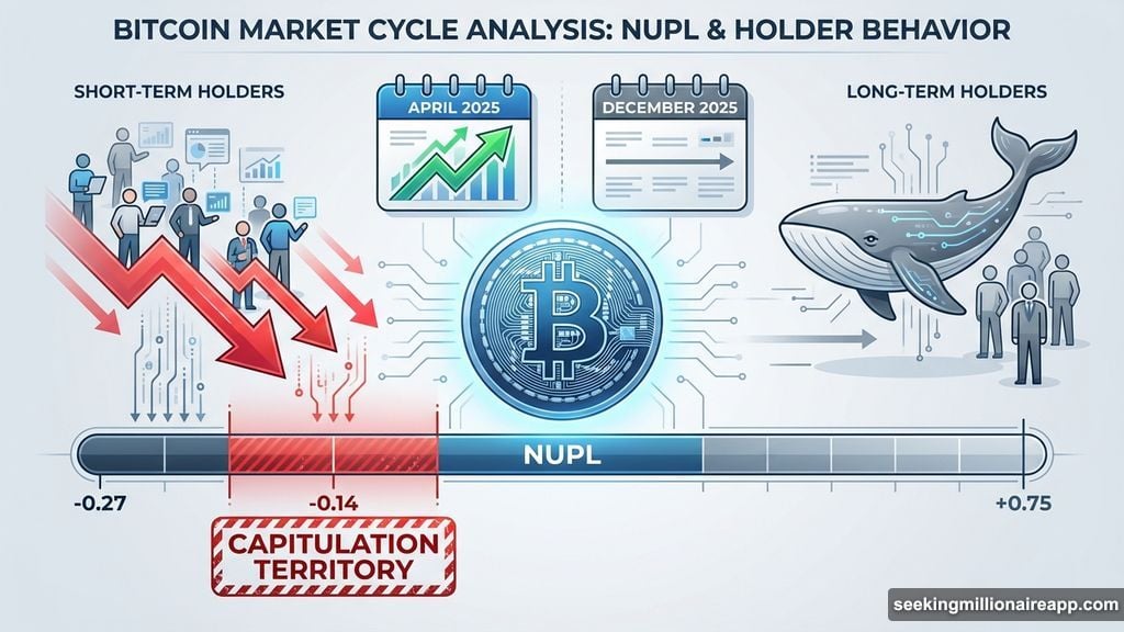 Short-term holder capitulation signal without whale or long-term holder response