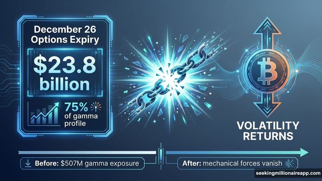 Options expiry removes gamma exposure and frees Bitcoin price movement
