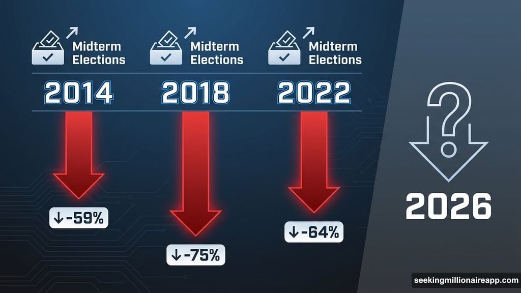 Midterm election years produced brutal Bitcoin corrections historically