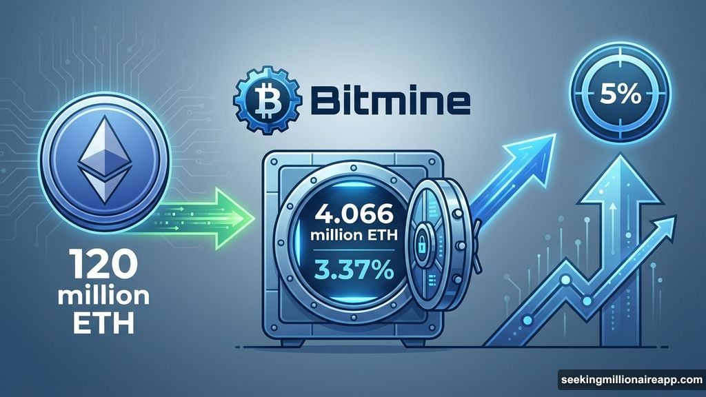 Bitmine accumulated over 4 million ETH targeting 5% ownership