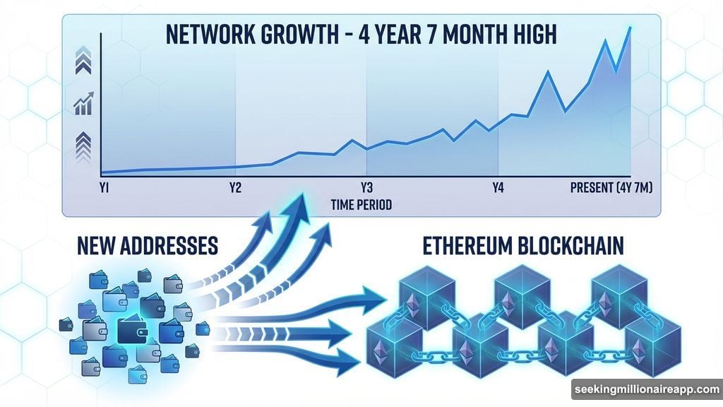 New addresses flood Ethereum network at four year high