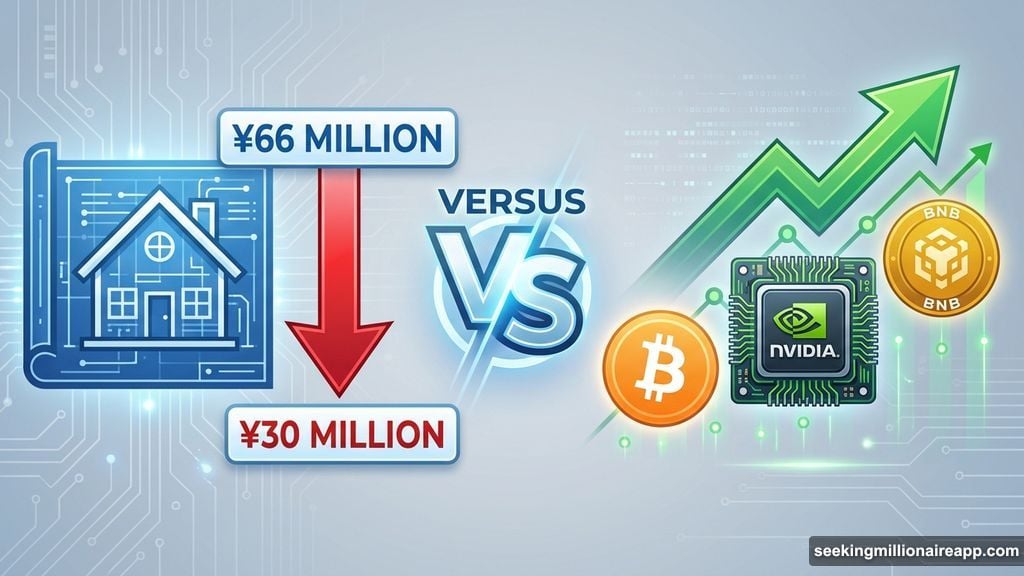 Comparing sixty million homes directly against Bitcoin, Nvidia stock, and BNB