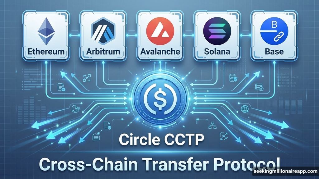 USDC operates natively across multiple chains via Circle CCTP
