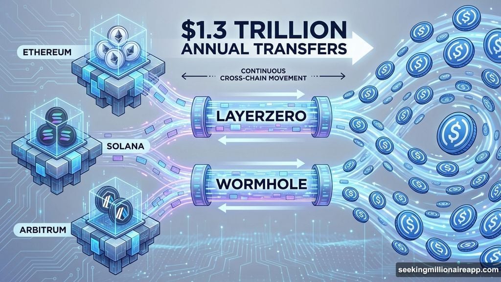 Cross-chain bridges facilitate over $1.3 trillion in annual transfers