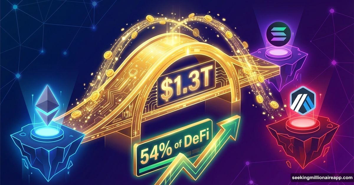 Cross-chain bridge connecting blockchain networks with $1.3 trillion flowing across