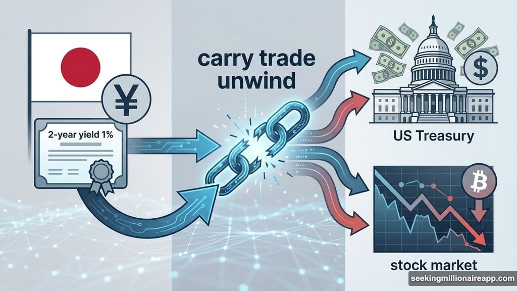 Japan bond yield reached 1% threatening decades of yen carry trades