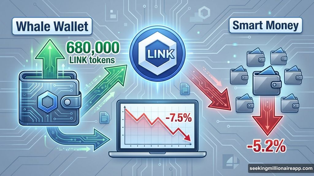 Whales buying Chainlink while smart money exits during price correction