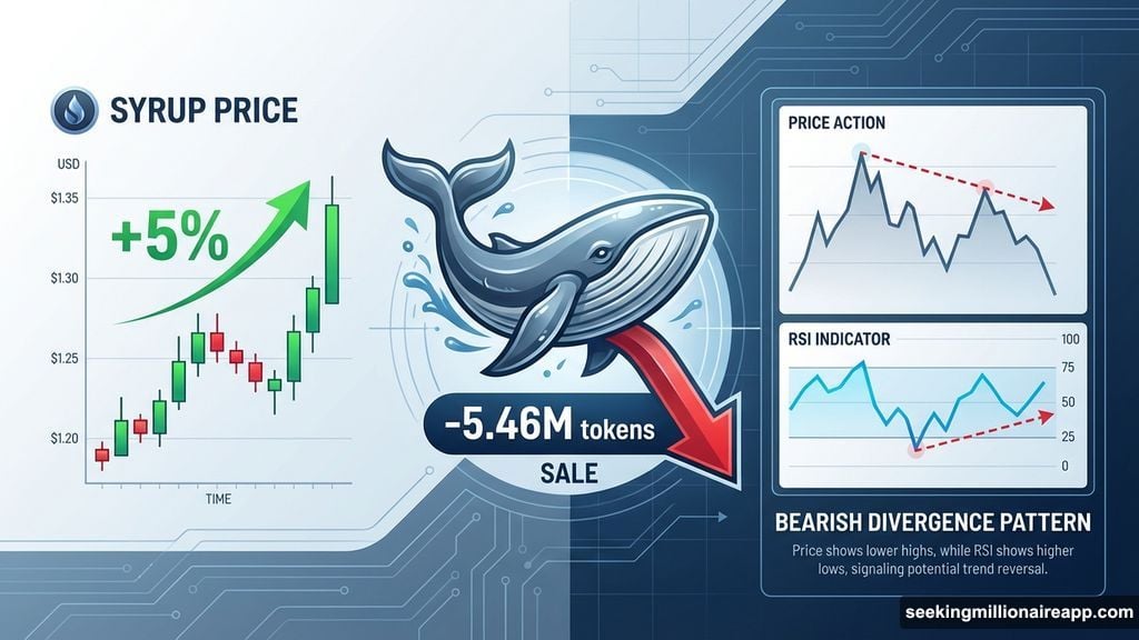 Maple Finance whales selling into strength creating bearish divergence