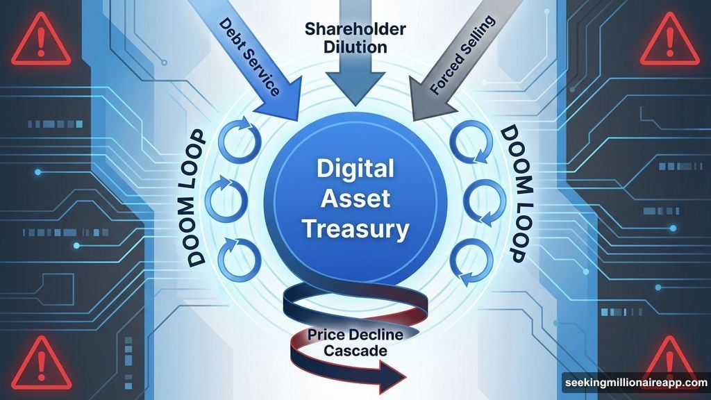 Falling prices trigger sales which push prices lower forcing more sales