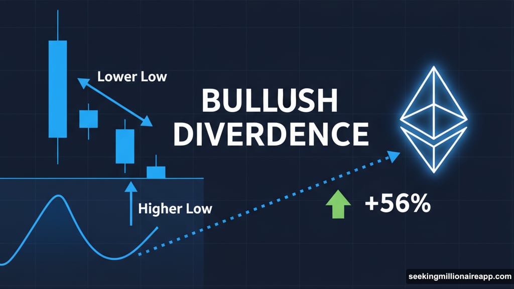 RSI bullish divergence pattern signals Ethereum trend reversal ahead