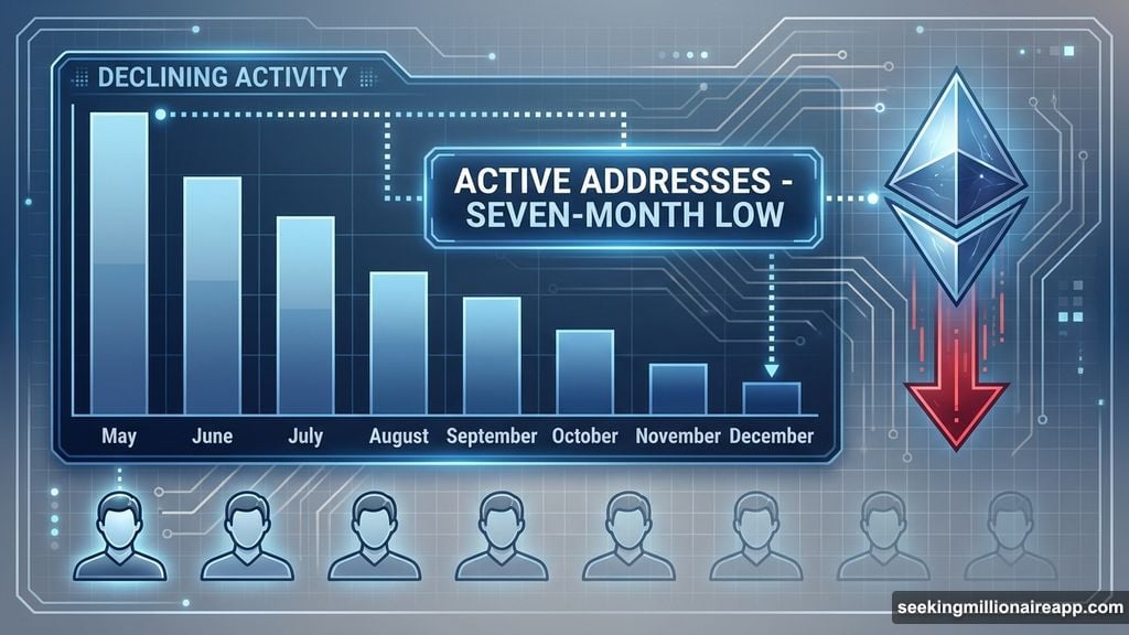 Network activity collapses to levels not seen since May