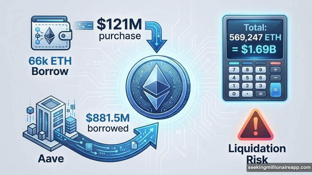 Whale borrows $881.5 million from Aave to buy Ethereum