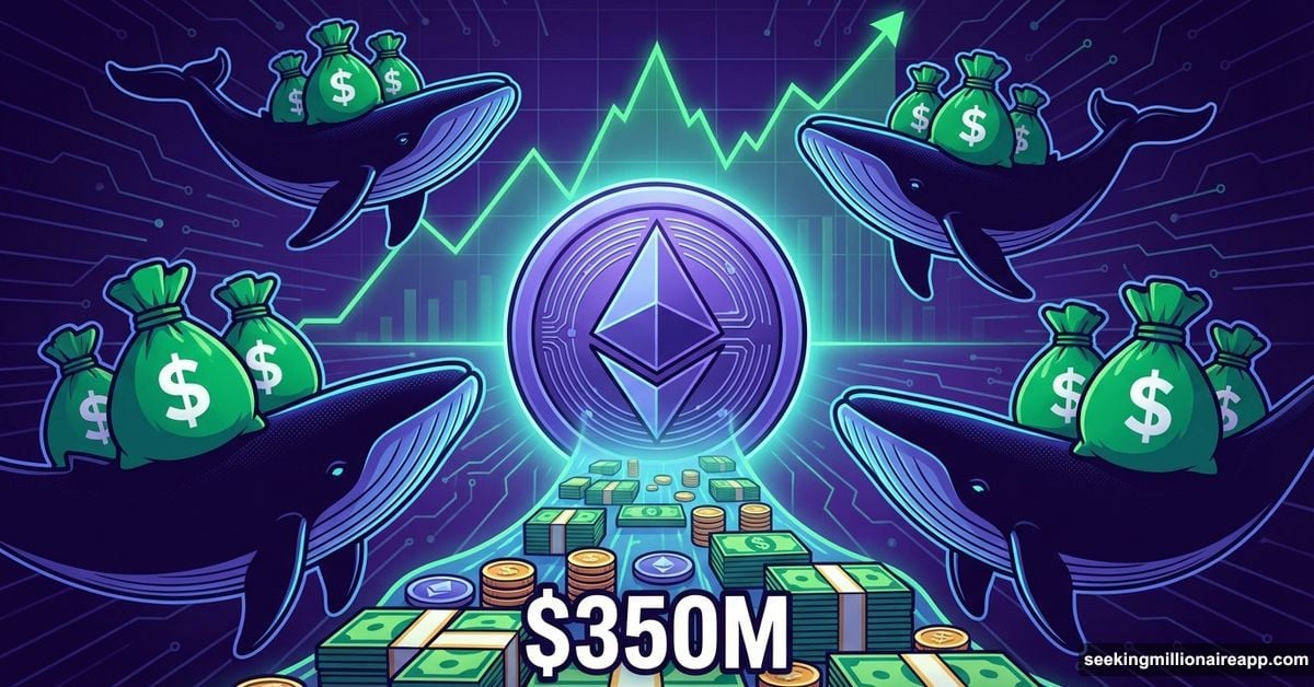Ethereum whales accumulating $350 million with bullish chart pattern