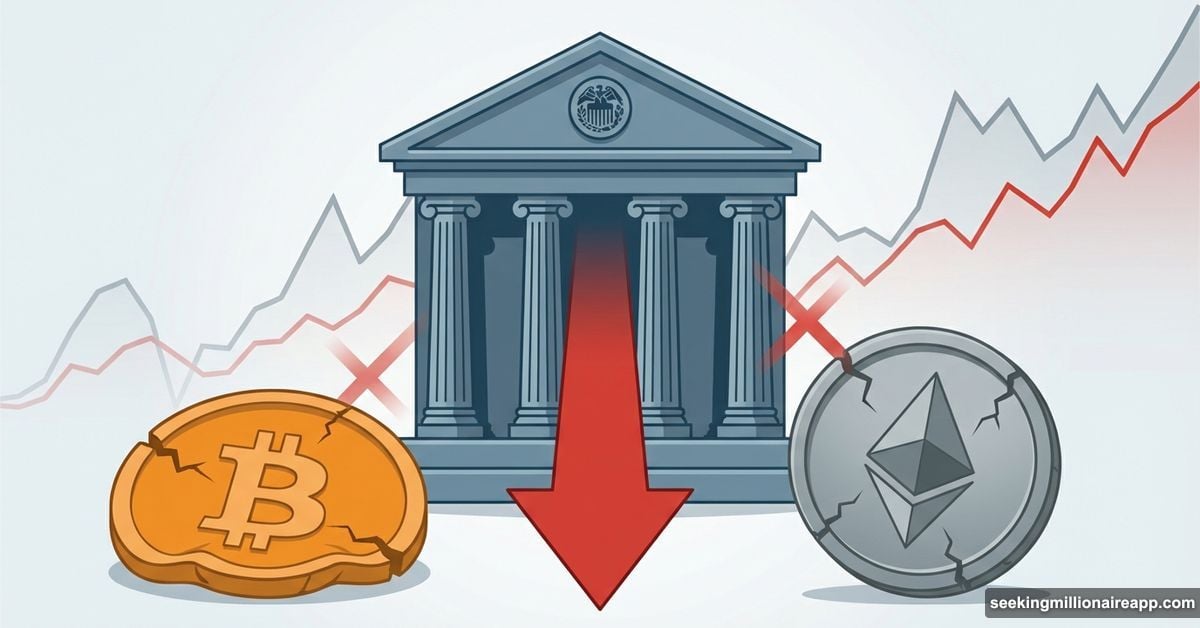 Federal Reserve rate cut failing to boost Bitcoin and Ethereum cryptocurrencies