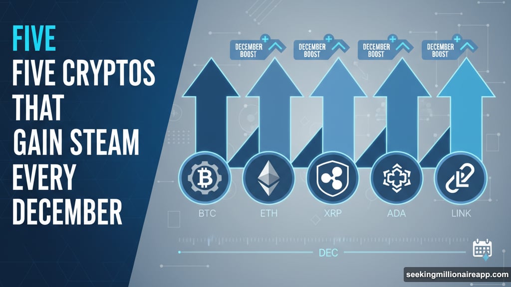 Modern minimalist illustration 1 for: Five Cryptos That Actually Gain Steam Every December