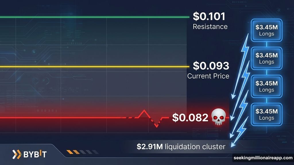 Long positions face liquidation trap at critical zone of $0.082