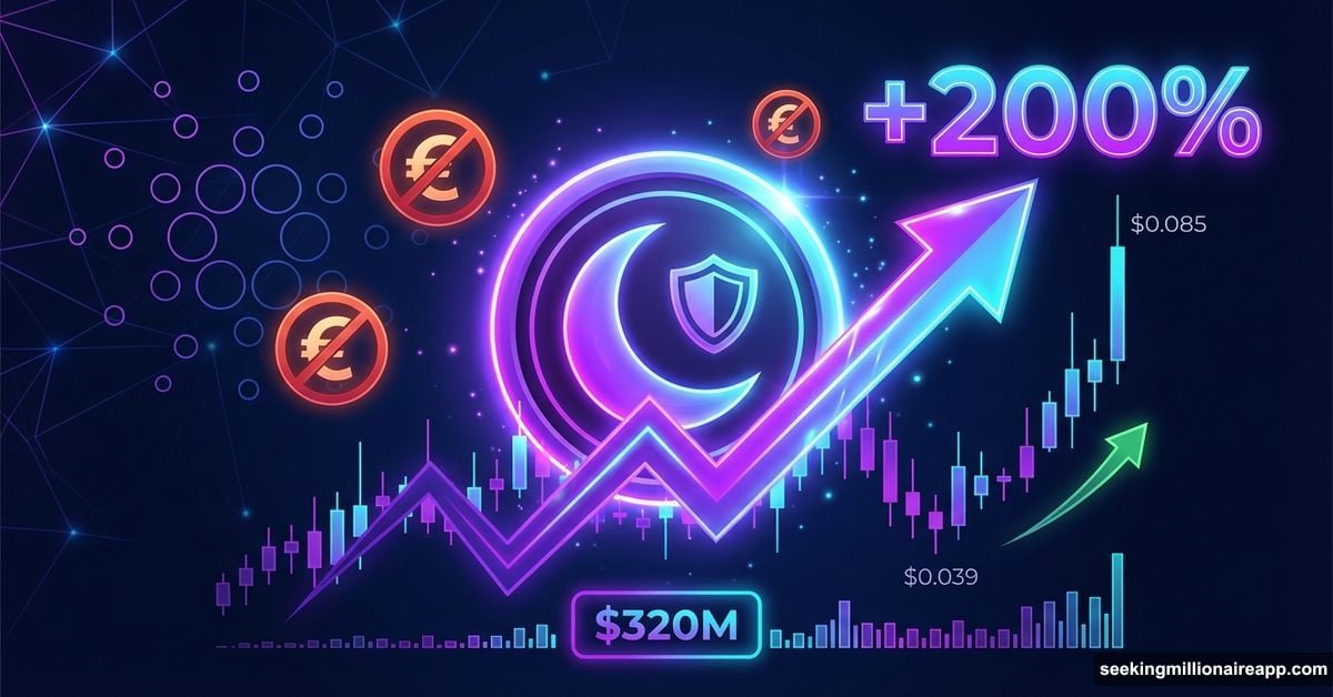 NIGHT token price explosion 200% with privacy shield and regulatory symbols