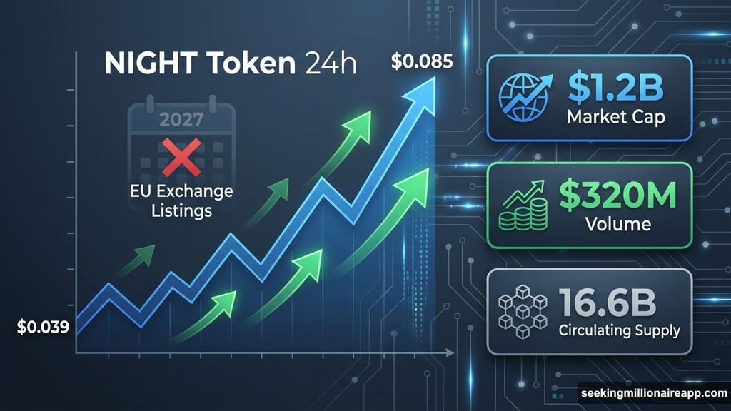 NIGHT token surges 200 percent before 2027 EU privacy ban
