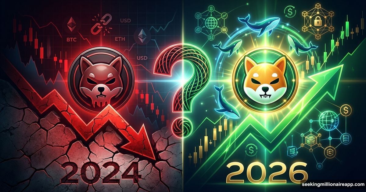 Shiba Inu coin split between bearish decline and bullish whale accumulation