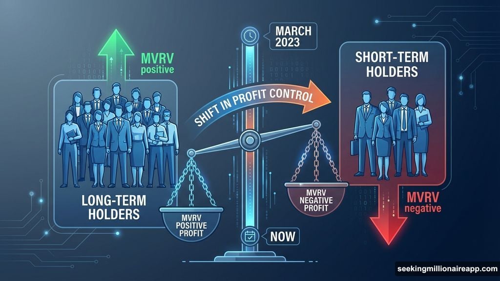 Short-term holders now control more unrealized profits than long-term holders