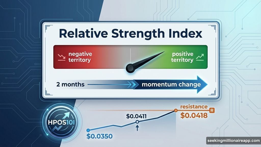 RSI entered positive territory for first time in two months