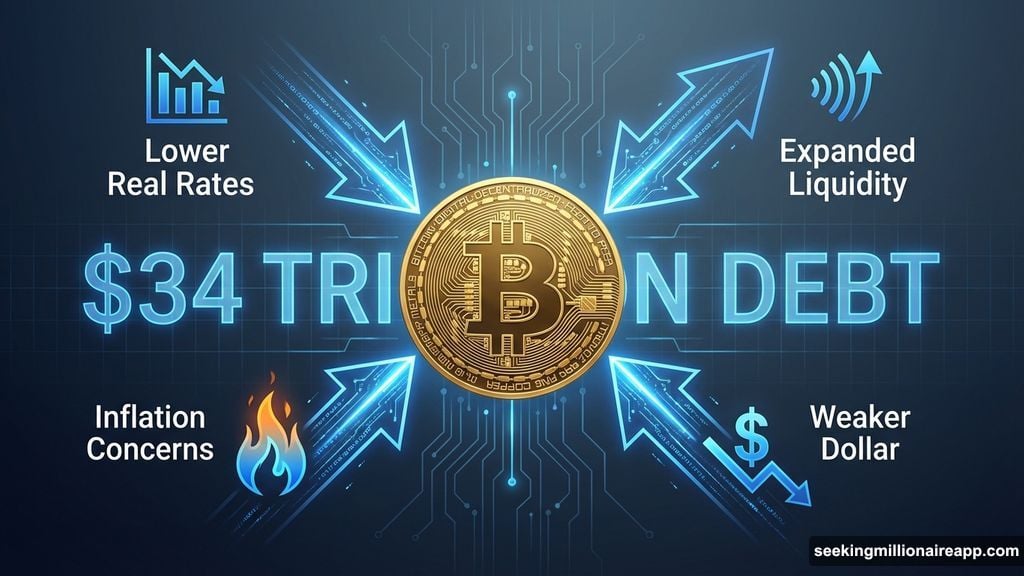 Bitcoin benefits from liquidity expansion and dollar devaluation pressures