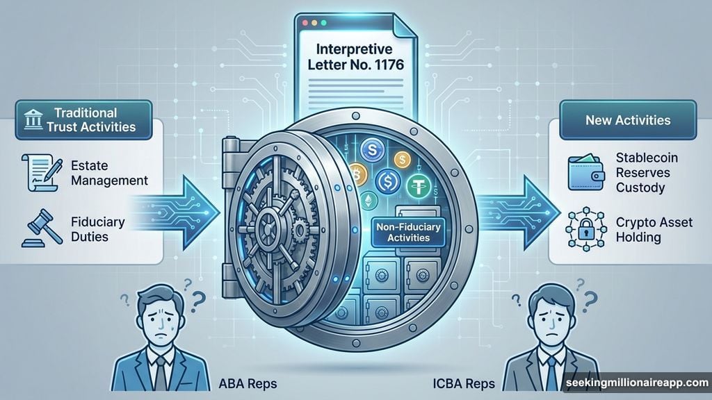 Trust banks engage in non-fiduciary custody of stablecoin reserves