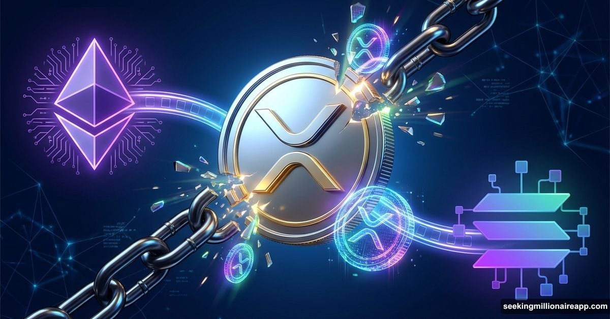 XRP coin breaking free connecting to Ethereum and Solana blockchains
