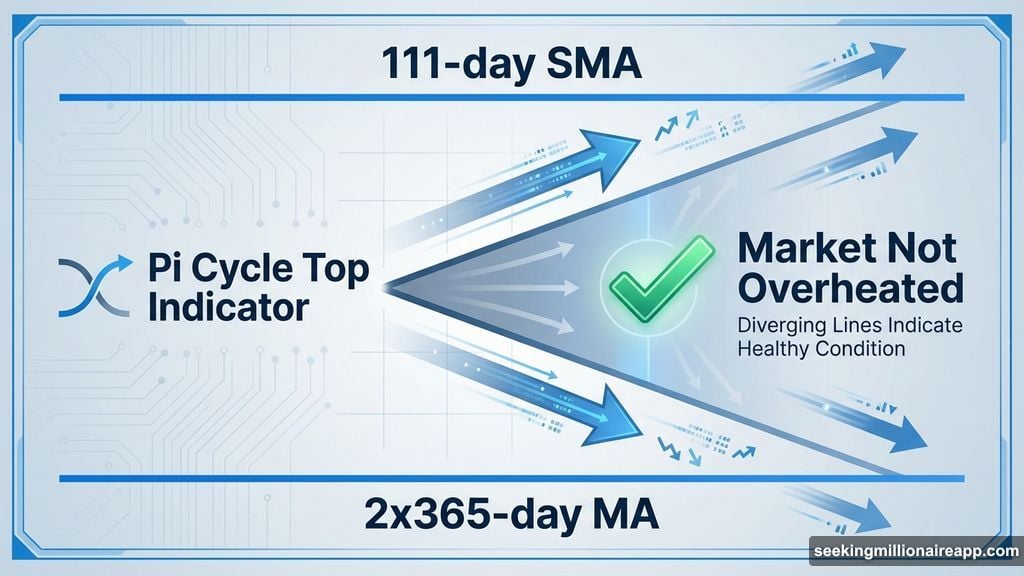 Pi Cycle Indicator shows Bitcoin markets are not overextended