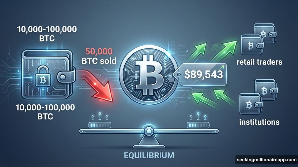 Mega whales dump 4.4 billion while other buyers absorb coins