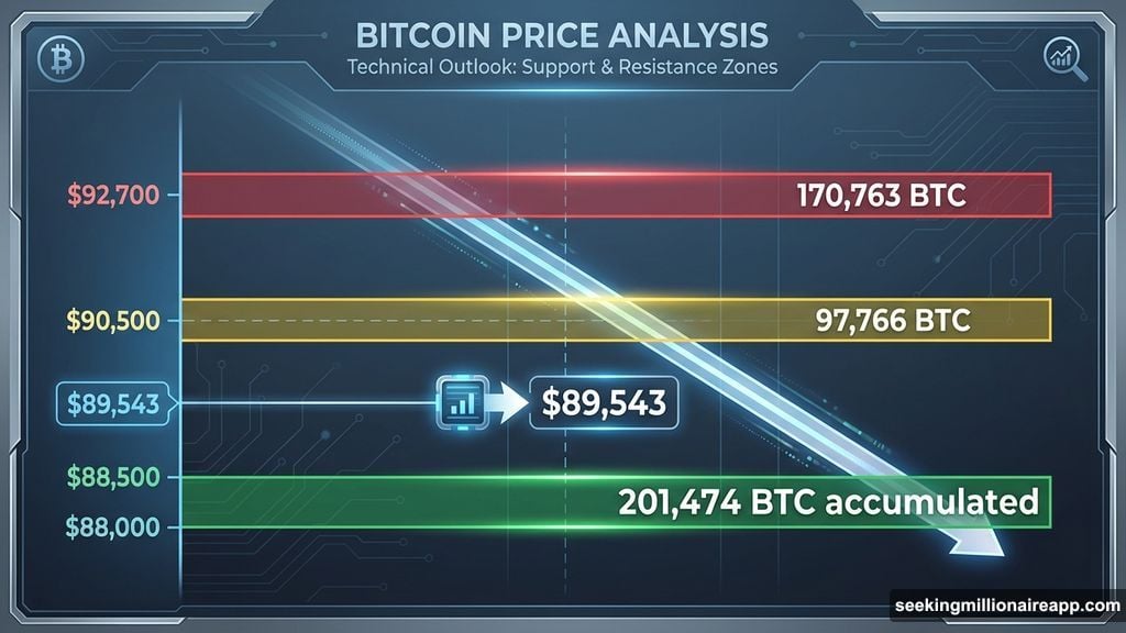 Three critical price zones hold Bitcoin between support and resistance